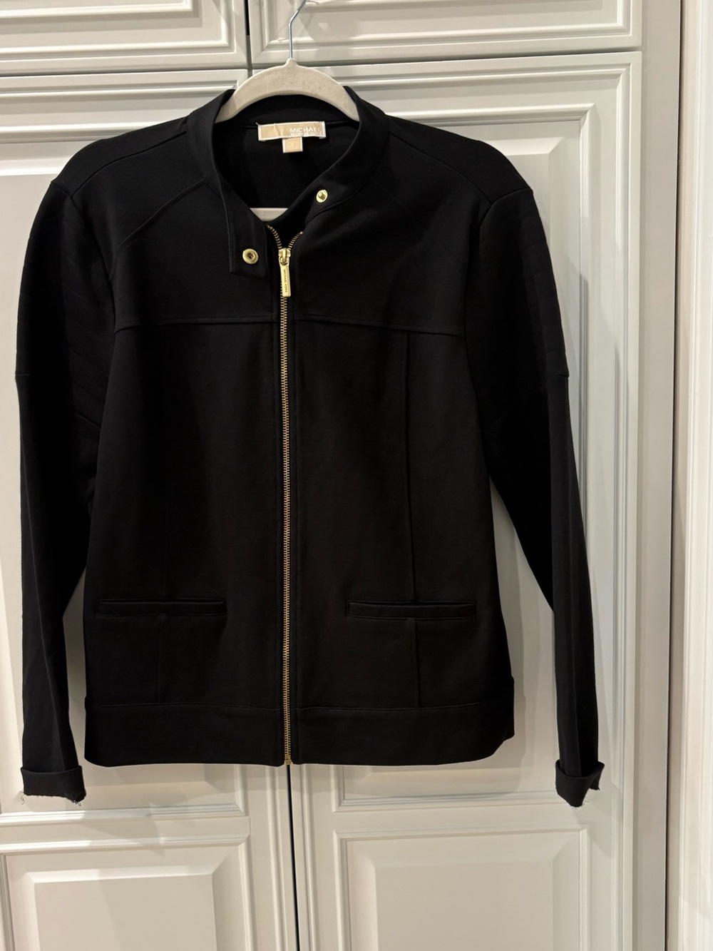 Michael Kors Black Zip-Front Women's Jacket